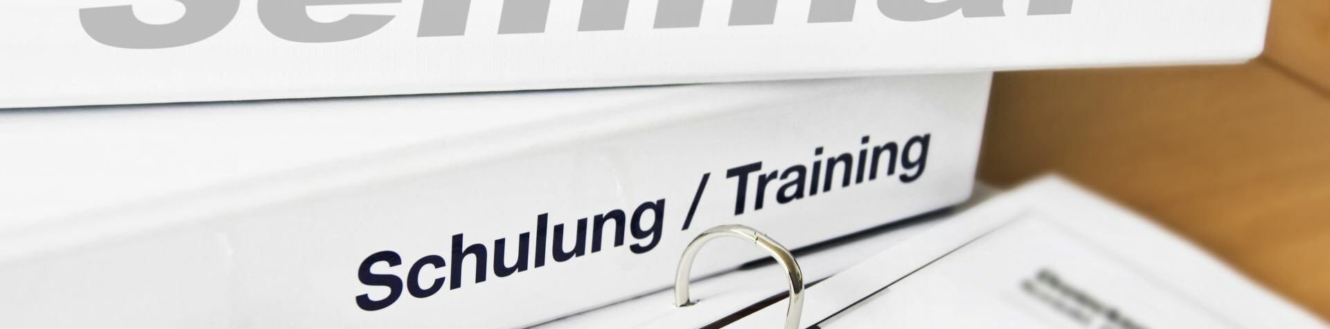 Ordner mit der Aufschrift Seminar